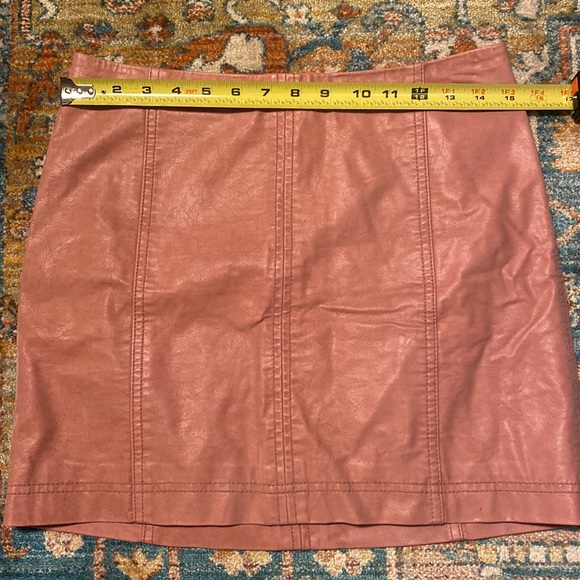 FreePeople vegan suede pink mini skirt - Picture 7 of 16